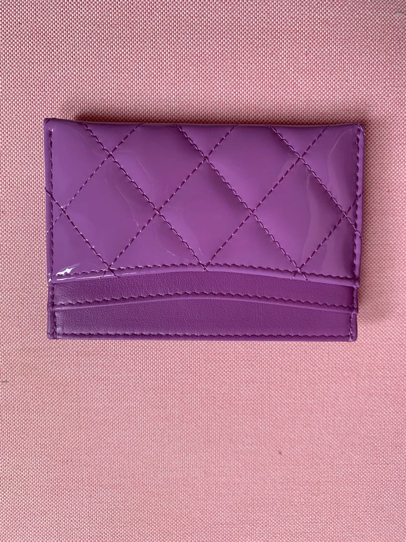 Chanel Patent Purple Cardcase