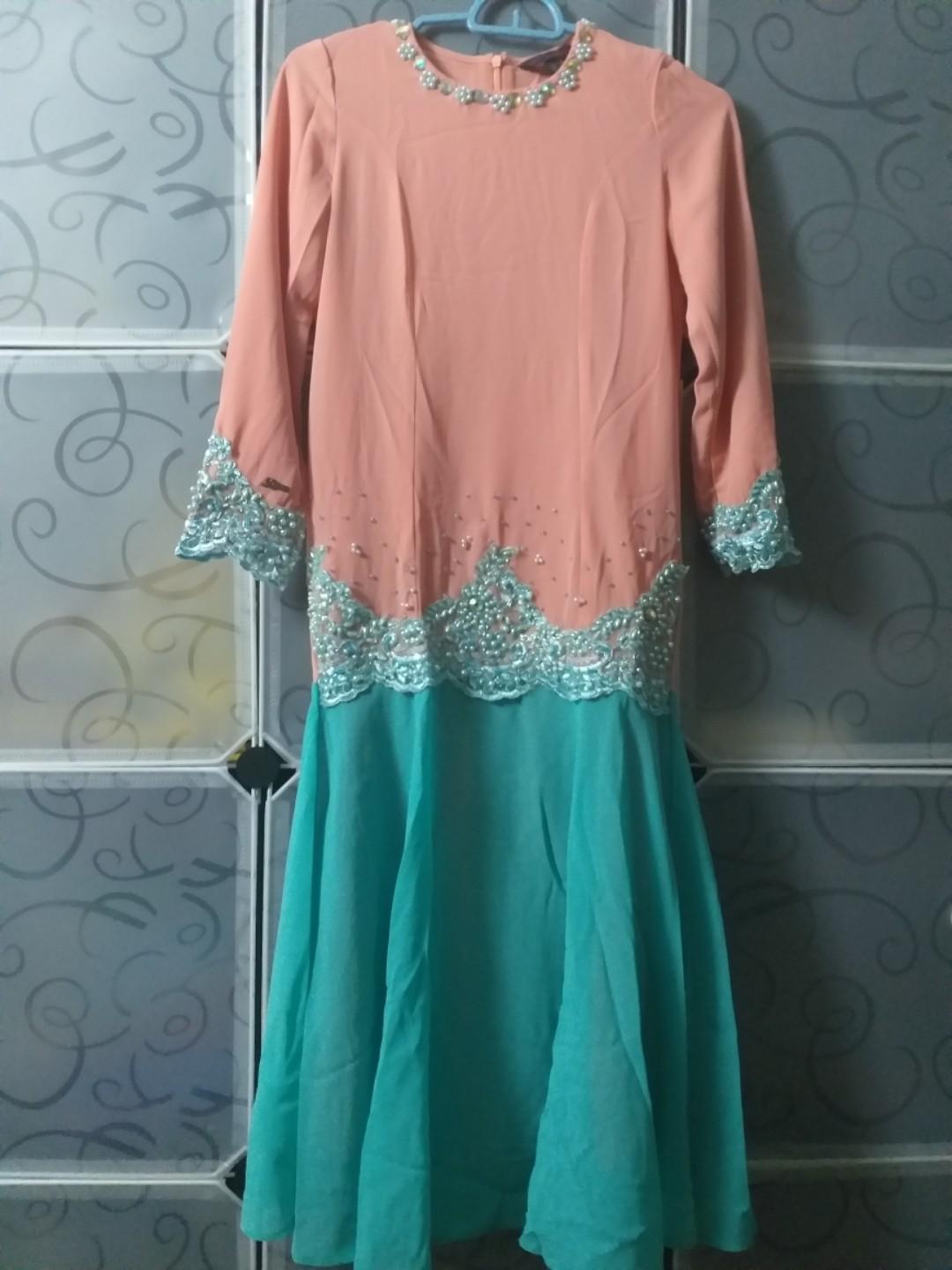 Chiffon Dress Baju Raya Labuci Baju Labuci Dress Kembang Dress Kanak Kanak Freedelivery Babies Kids Girls Apparel 4 To 7 Years On Carousell