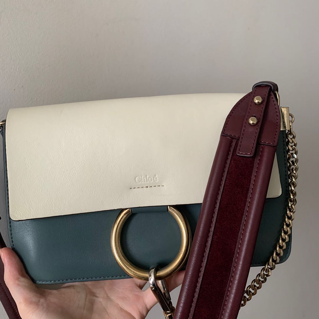 Chloe faye small leather top shoulder bag