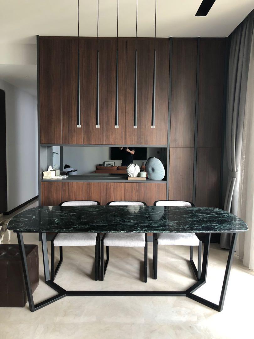 Dining Table (Category: Tables & Sets) located in Singapore. Submitted by troydyer (Listing ID 279348137, Image 1). Description: Selling a brand new customized marble dining table. Similar design to Poliform’s Concorde dining table. Measurements are 204cm by 90cm. Just took delivery of this in December - selling at a loss as we require a bigger size table. Viewing and delivery can be arranged. Lowballers please stay away. Thanks! poliform Crate a