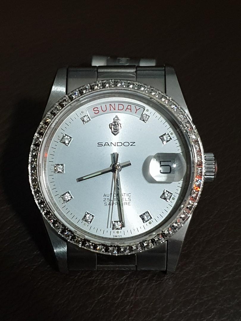 Sandoz automatic 25 hot sale jewels price