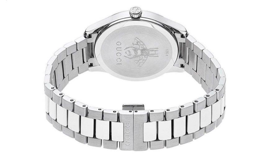 Gucci G-Timeless Silver Dial Couple Watch YA1264095 (38mm 