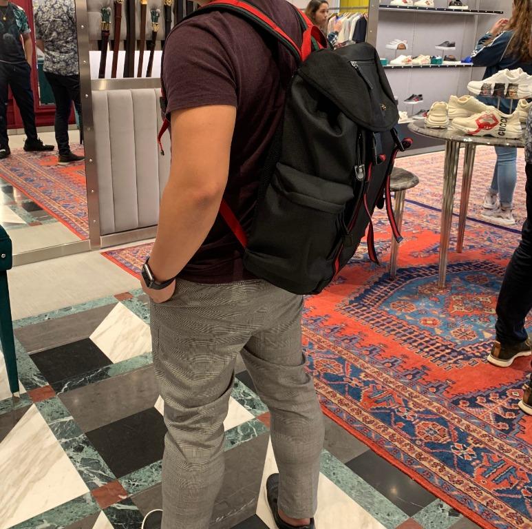 Techno canvas backpack gucci hotsell