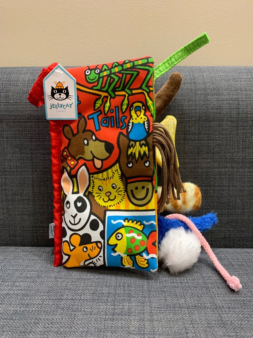Jellycat Pet Tails Book, Babies & Kids, Toys & Walkers on Carousell