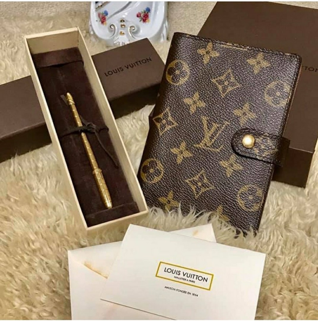 Lv Agenda mono PM size with pen, Luxury, Accessories on Carousell