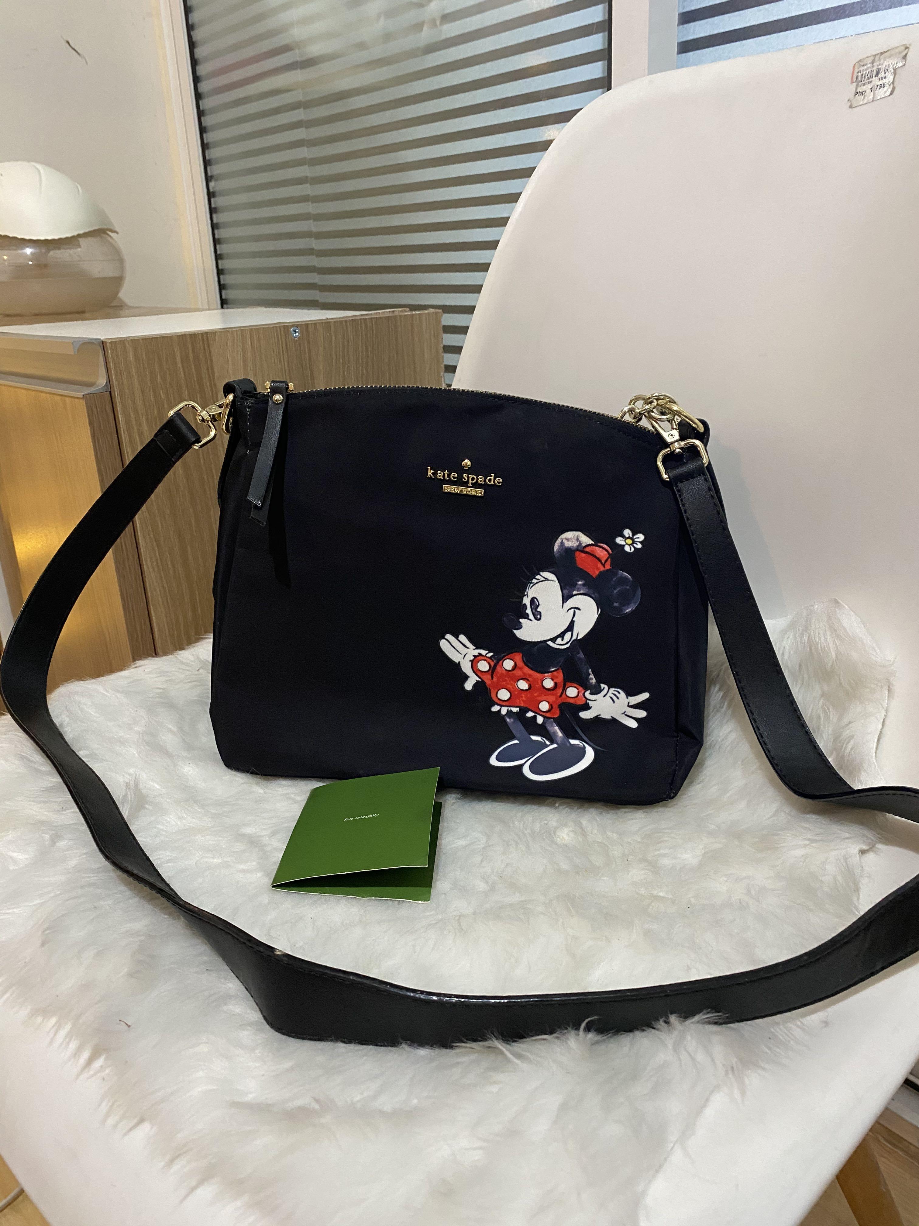 Kate spade Mickey Mouse crossbody, Luxury, Bags & Wallets on Carousell