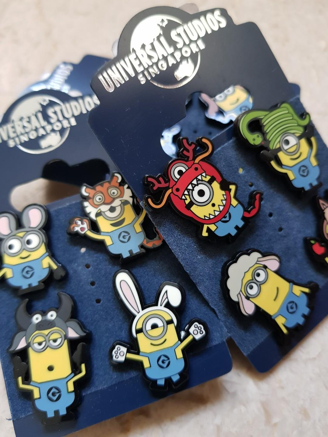 Minion Enamel Pins (Chinese 12 Zodiac design) (from Universal Studios