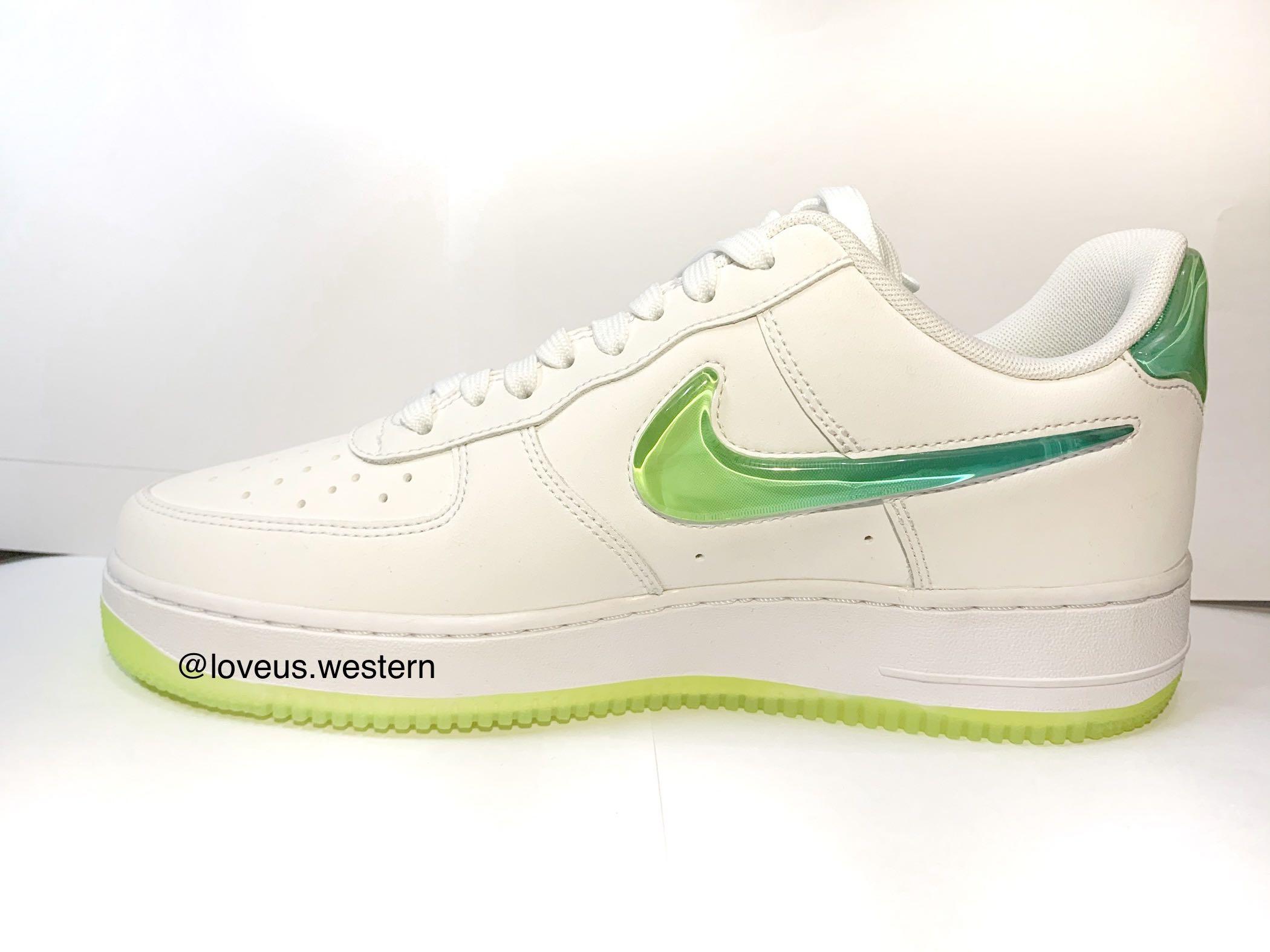 air force 1 jelly swoosh green