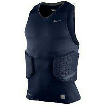 nike pro combat compression padded pads sando blue, Men's Fashion,  Activewear on Carousell