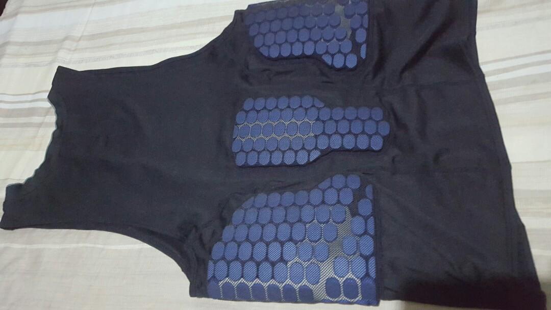 nike pro combat compression padded pads sando blue, Men's Fashion,  Activewear on Carousell