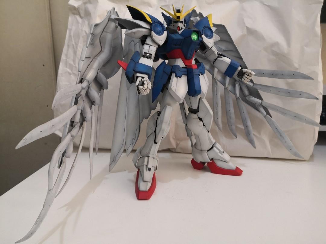 PG 1/60 Wing Gundam Zero Custom, 興趣及遊戲, 玩具& 遊戲類- Carousell