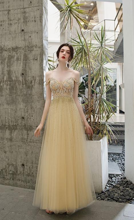 pre order diamond grey cream wedding evening prom dress gown RBP1334