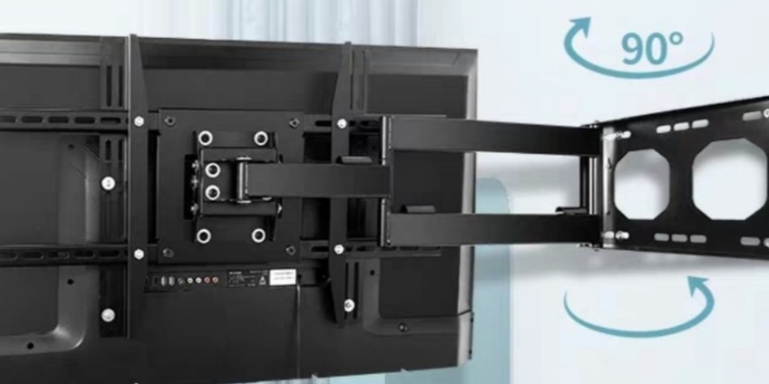 Single Swivel TV Wall Mount (90 Degree) Bracket, Home Appliances, TVs