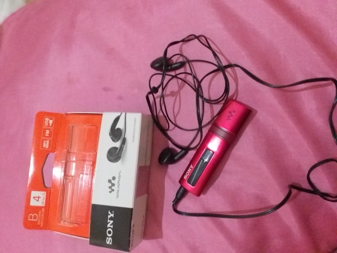 Sony Original NWZ-B183F / NWZ B183F / NWZB183F Red 4GB Walkman MP3 ...
