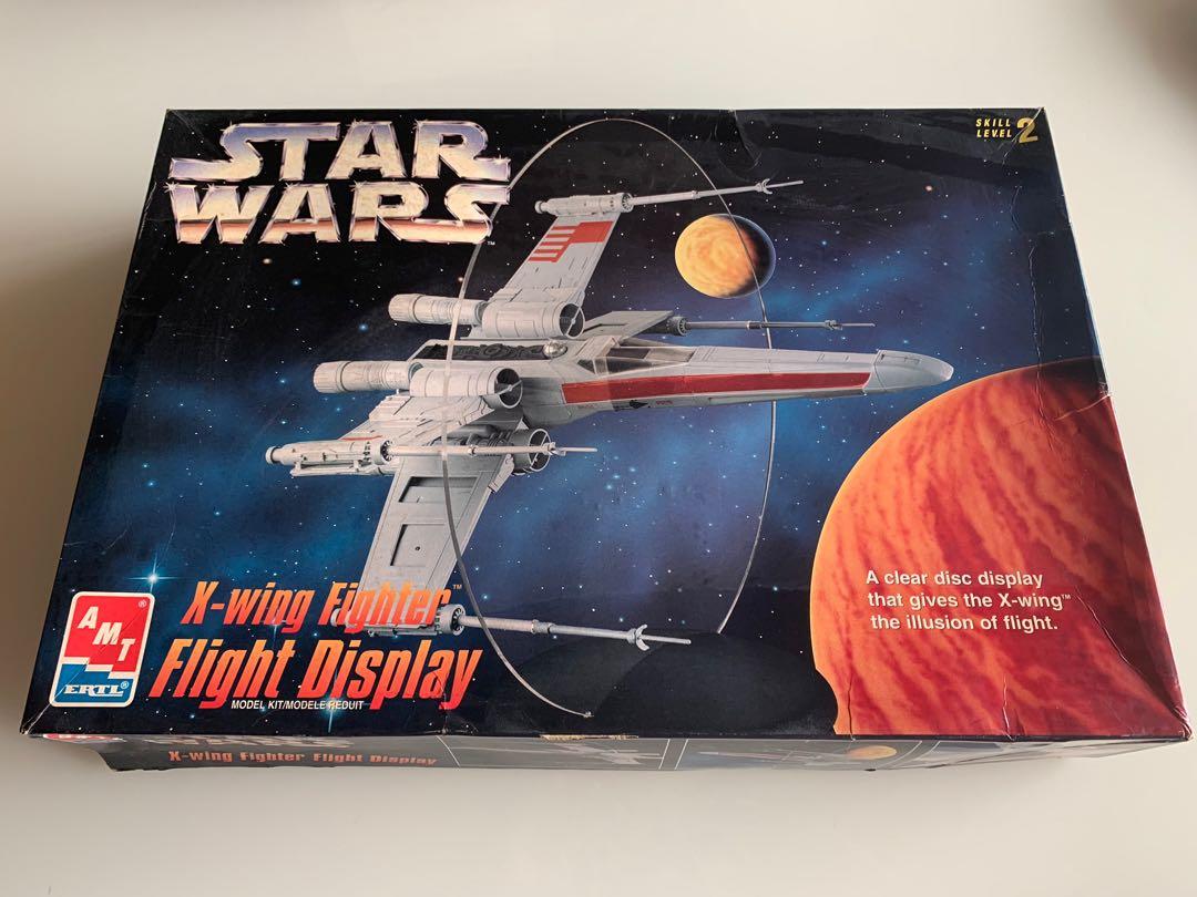 Star Wars Vintage XWing Fighter model with clear display stand to give