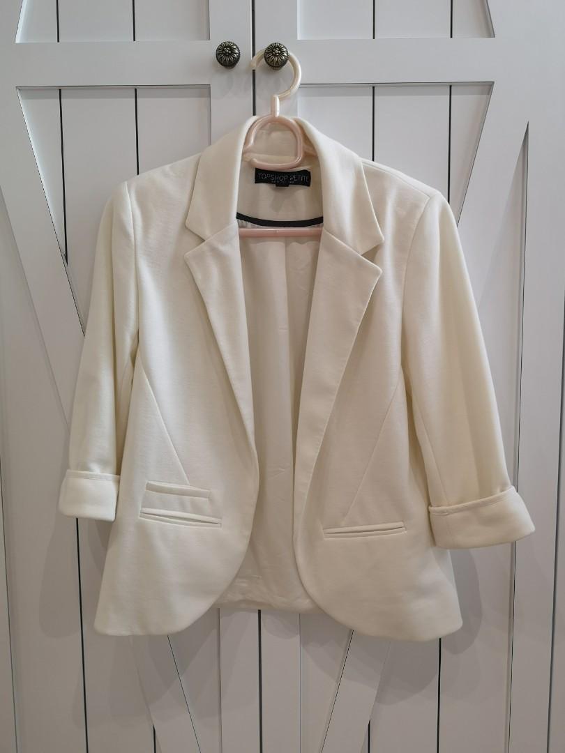Topshop cream blazer sale
