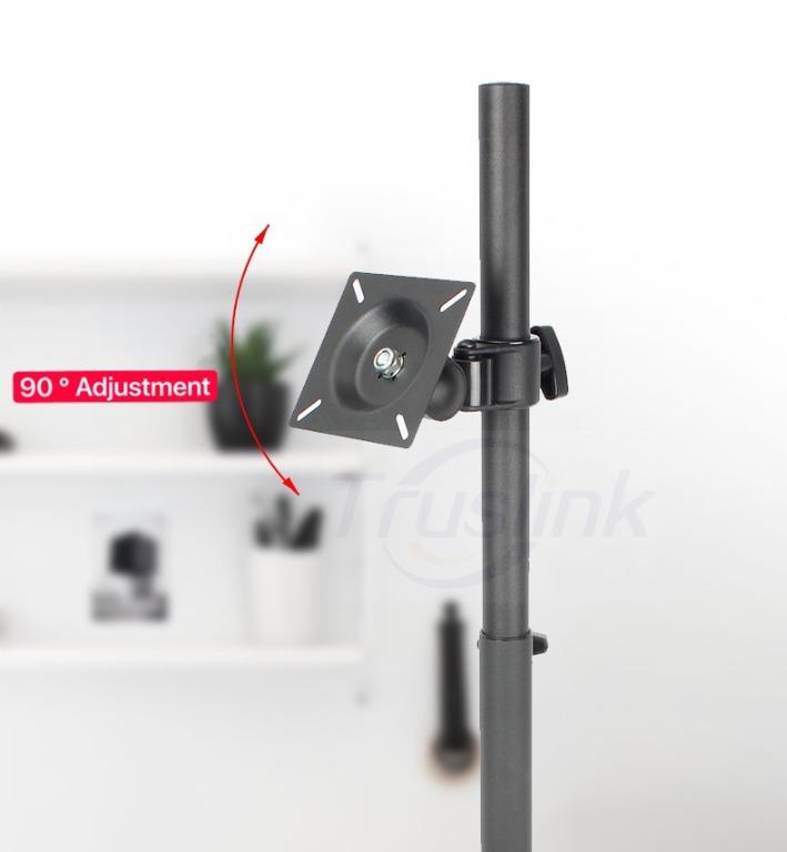 Up Down Dual Monitor Desk Stand Free Standing 80CM Height Adjustable ...