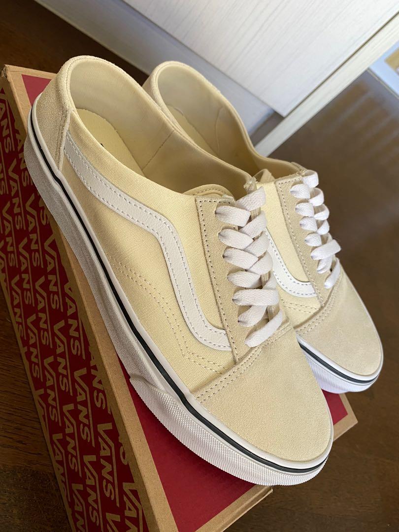 vans old skool mule white