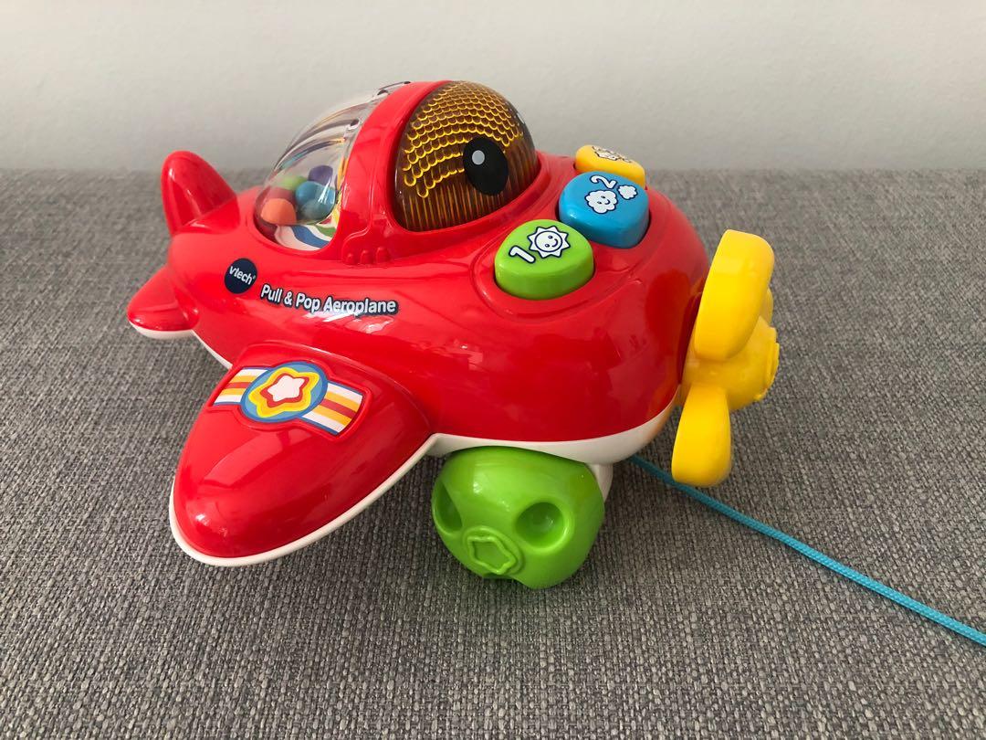 vtech pull & pop aeroplane