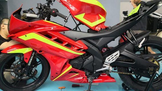 Custom Spraypaint Motorcycle