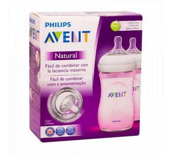 Avent twin bottle 9oz in pink