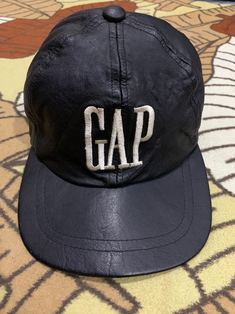 Adjustable hat leather GAP embroidery, Men display picture 2