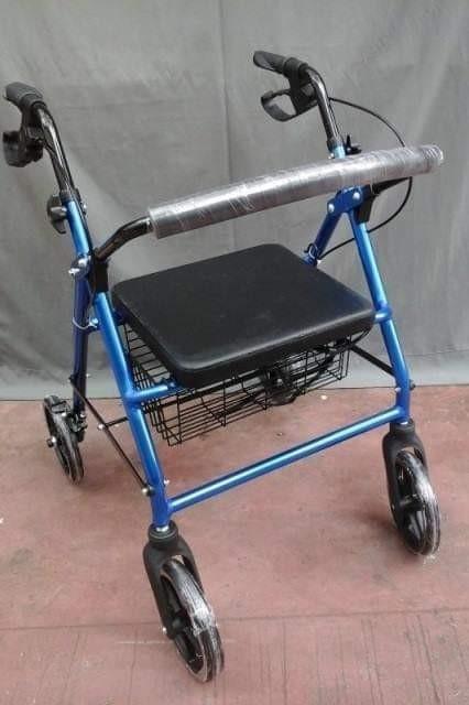 Adult Rollator Walker (Category: Sanitizers & Disinfectants) located in Marikina City. Submitted by entropymarketing (Listing ID 279452828, Image 1). Description: Entropy Marketing sells Medical Supplies "Your Affordable High Quality Medical Supplies Provider Rollator Walker Brandnew PHP 3999 Provides assistance for walking and travelling Functions as a walker and lightweight wheelchair Includes a seamless padded seat With padded backrest for add