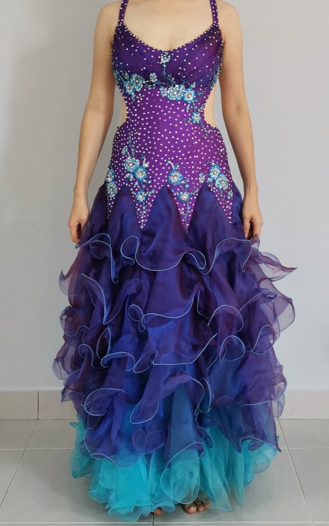 Ballroom dance gown dress costume, Women's Fashion, Dresses & Sets