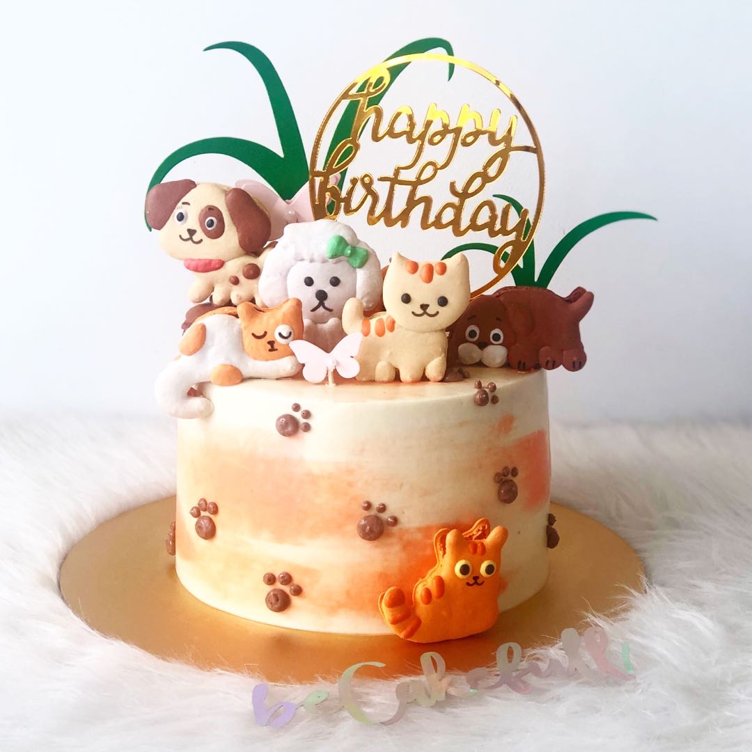 Cat and dog birthday cake sales