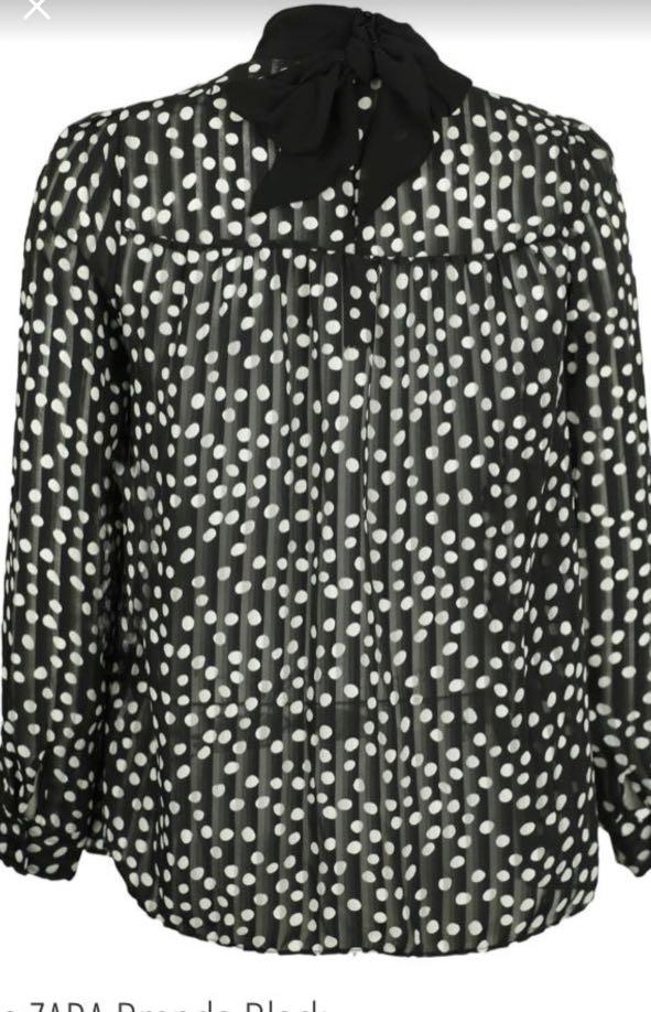 Bnew Zara polka dots top (Category: Blouses) located in Makati City. Submitted by joyness2theworld (Listing ID 279572941, Image 1). Description: .