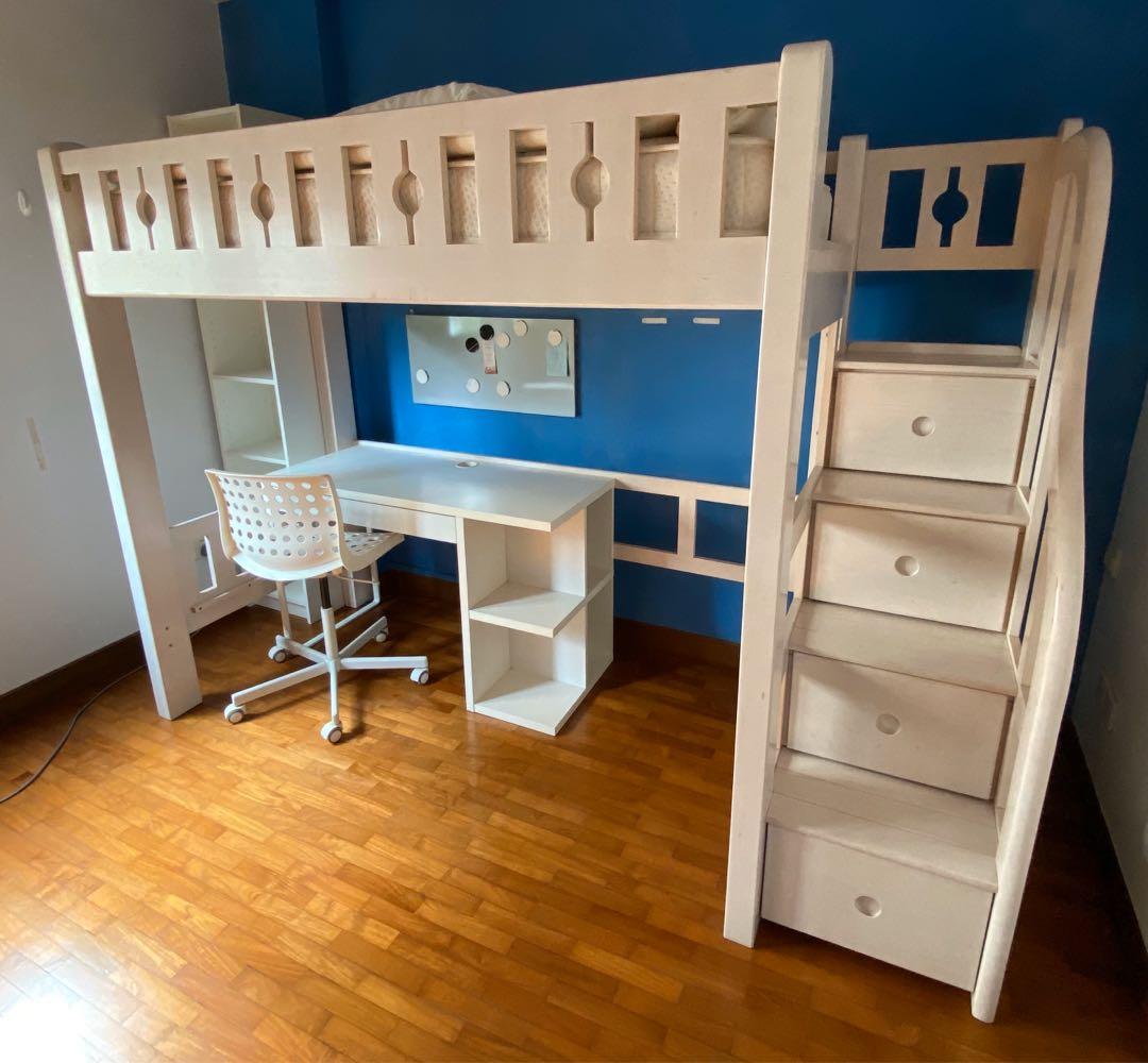 Bed with study table below new arrivals