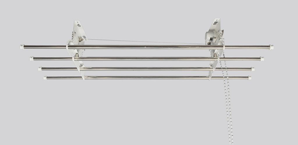 Ceiling mount laundry pole system, Furniture & Home Living, Bathroom ...