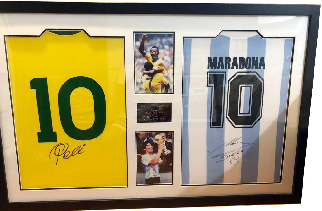 pele signed shirt price