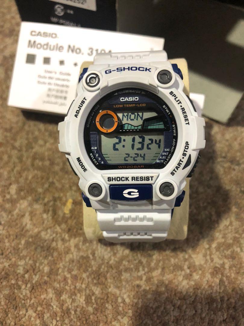 G SHOCK mat moto putih