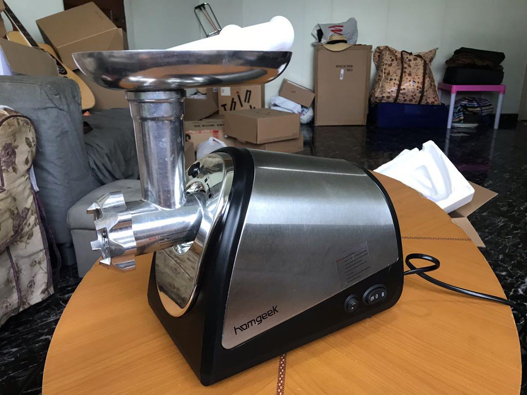 Homgeek Electric Meat Grinder TV Home Appliances Kitchen Appliances Juicers Blenders Grinders on Carousell