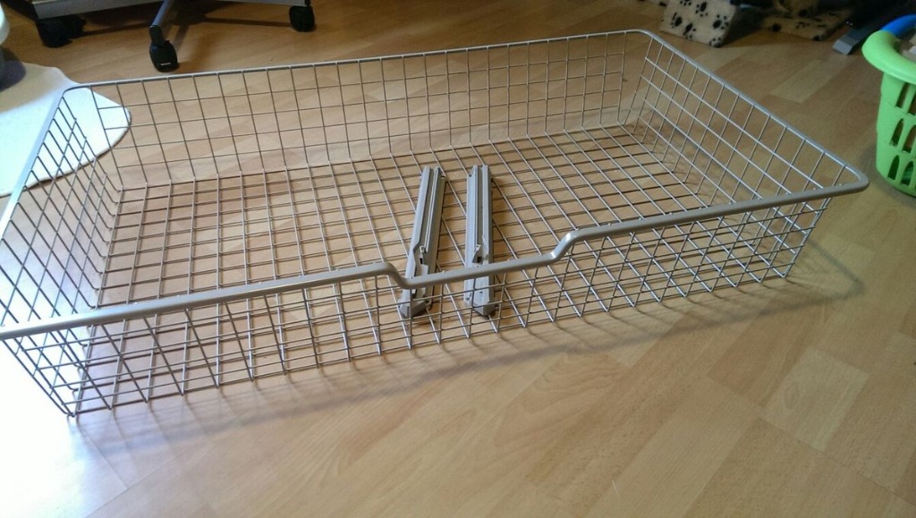 IKEA Pax Komplement 金屬網籃 wire basket wardrobe drawer, 傢俬＆家居, 傢俬, 書櫃、櫃子及
