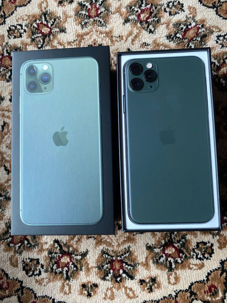 Iphone 11 Pro Max 256gb Midnight Green Never Use Mobile Phones Tablets Iphone Iphone 11 Series On Carousell
