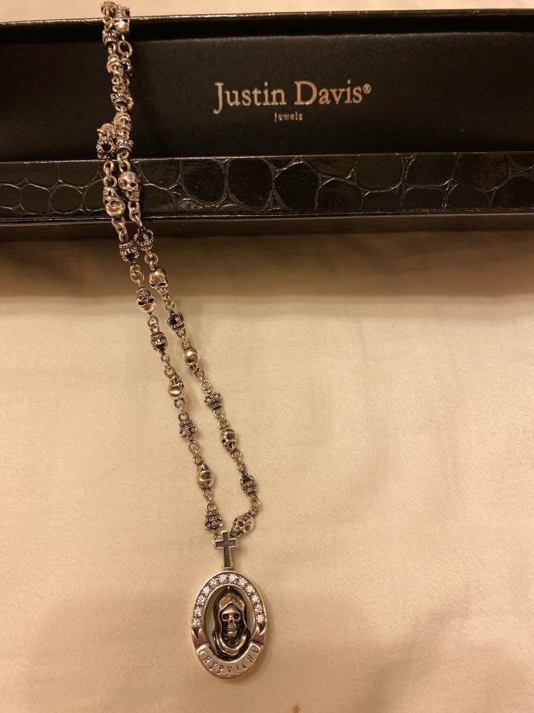 Justin Davis 925 純銀頸鏈, 名牌, 飾物及配件- Carousell