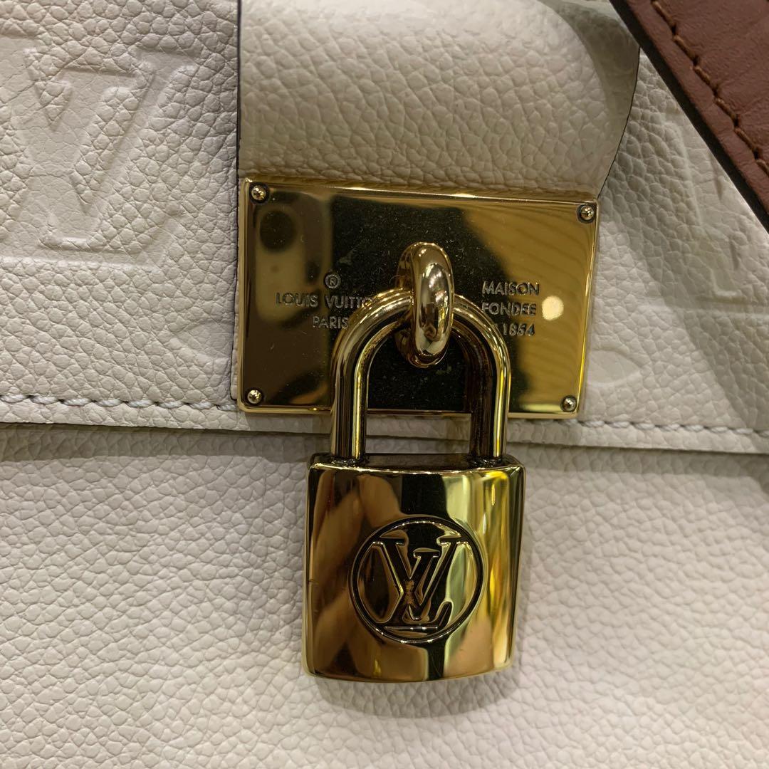 Naughtipidgins Nest - Louis Vuitton Marignan in Crème Caramel Monogram  Empreinte. The perfect balance between functional and feminine, this  classic, top handle, satchel-flap with optional shoulder strap is crafted  from an ivory