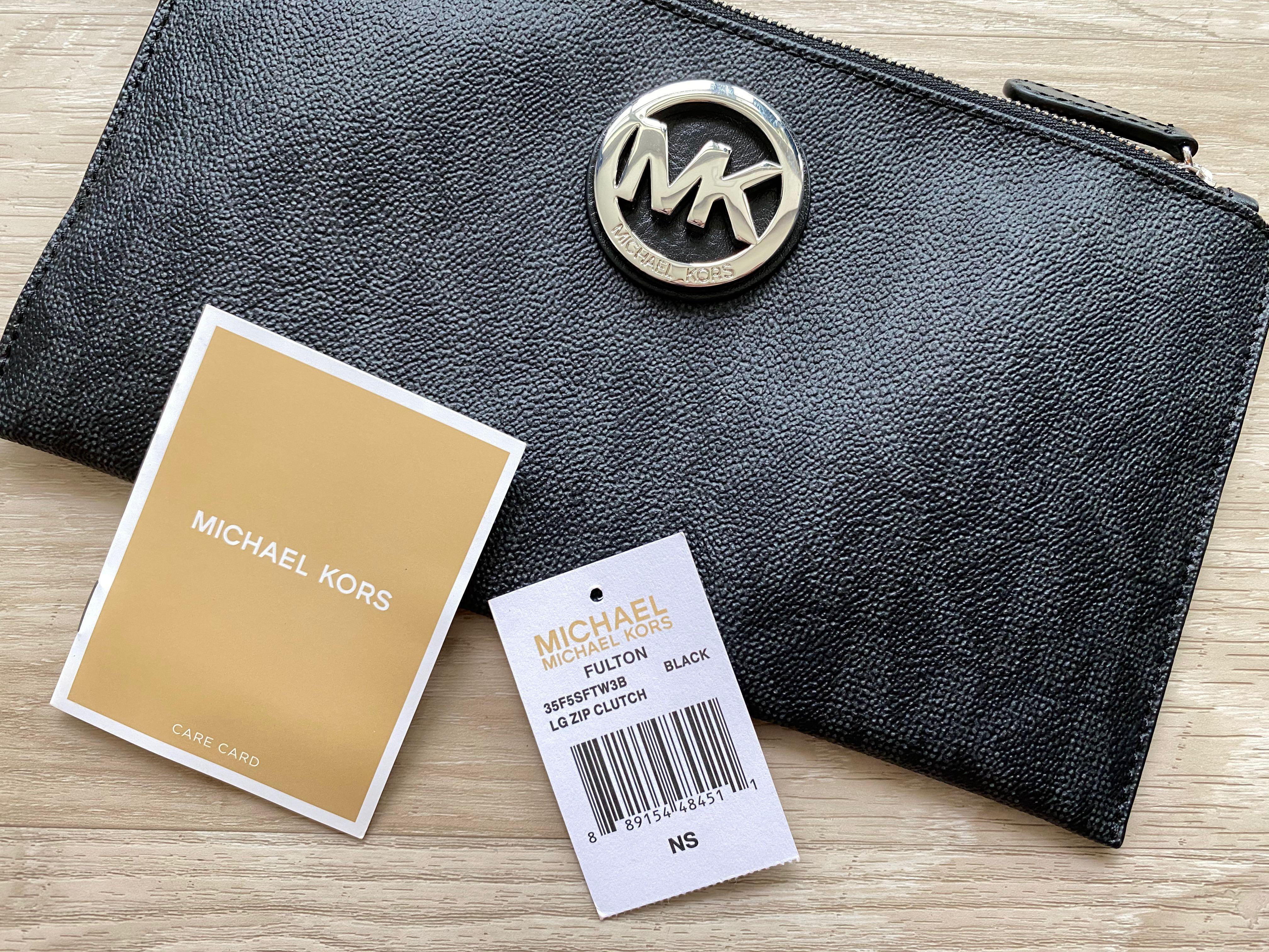 Michael kors fulton zip clutch on sale