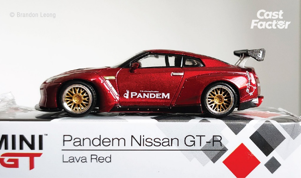 MINI GT Pandem Nissan GT-R Lava Red Mini GT - Pandem Nissan GT-R