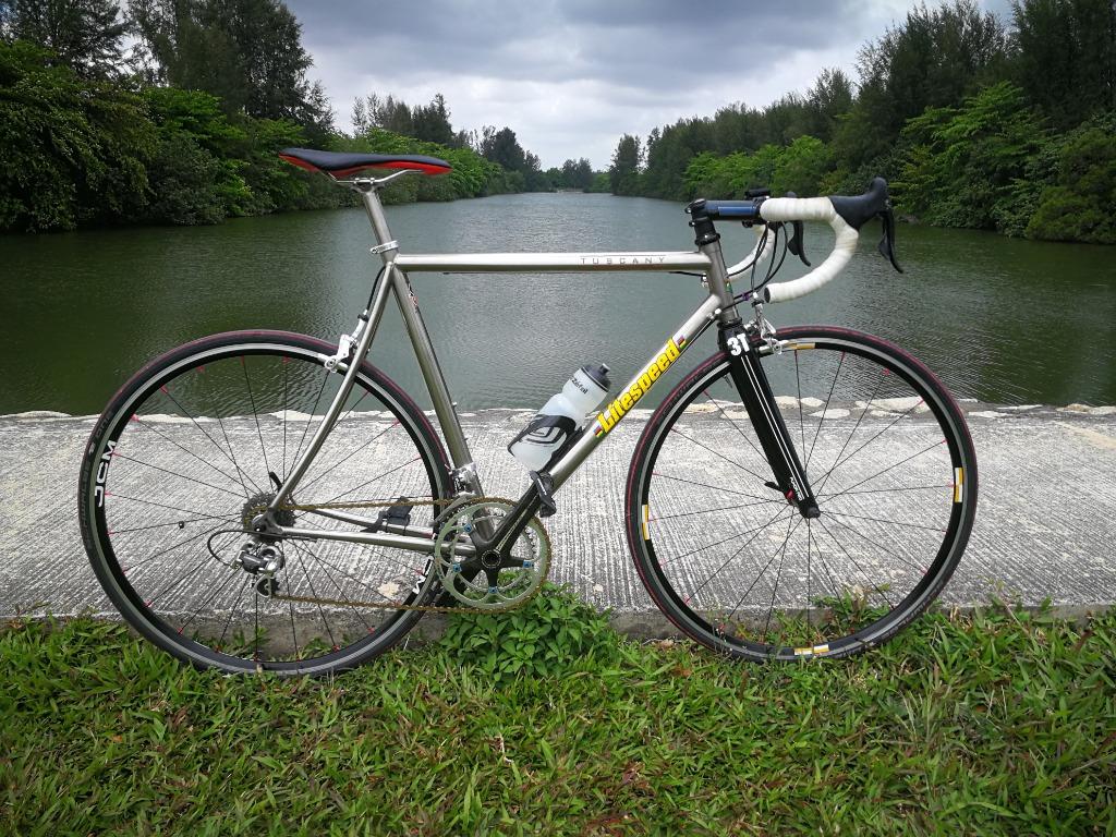 vintage titanium road bike