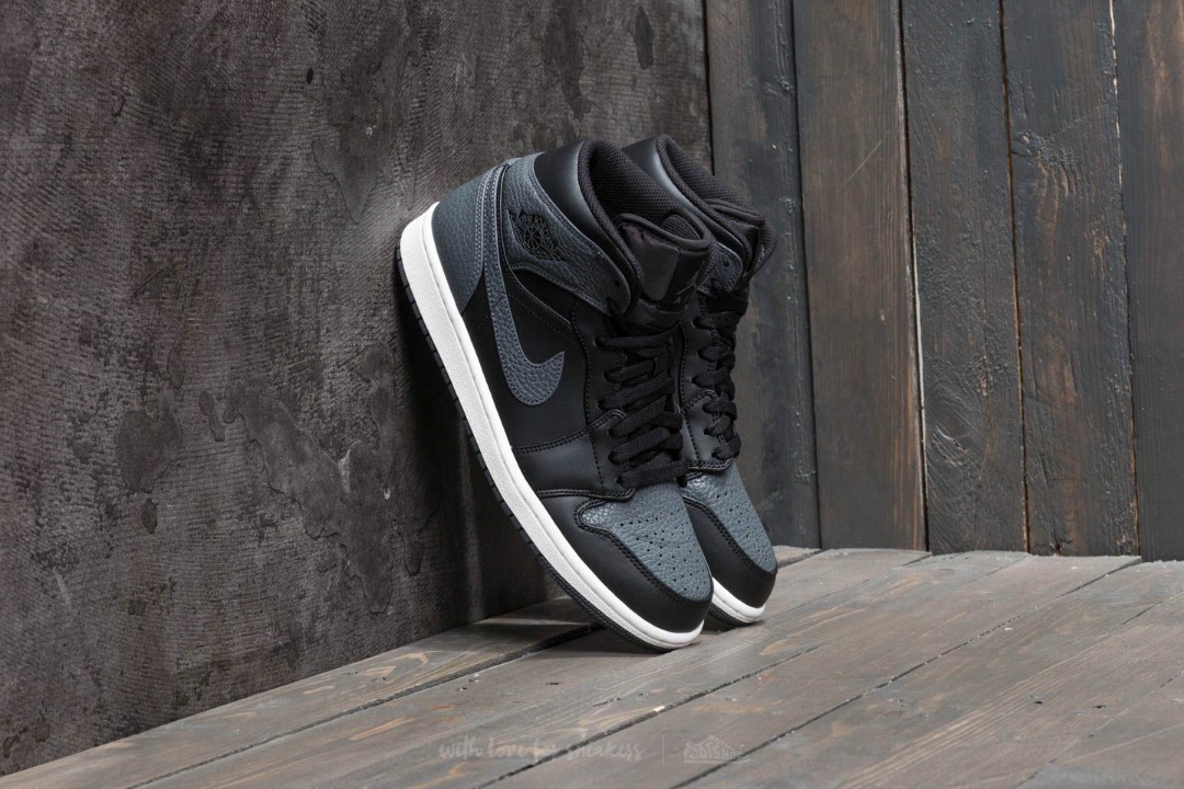 Air jordan 1 mid dark clearance grey
