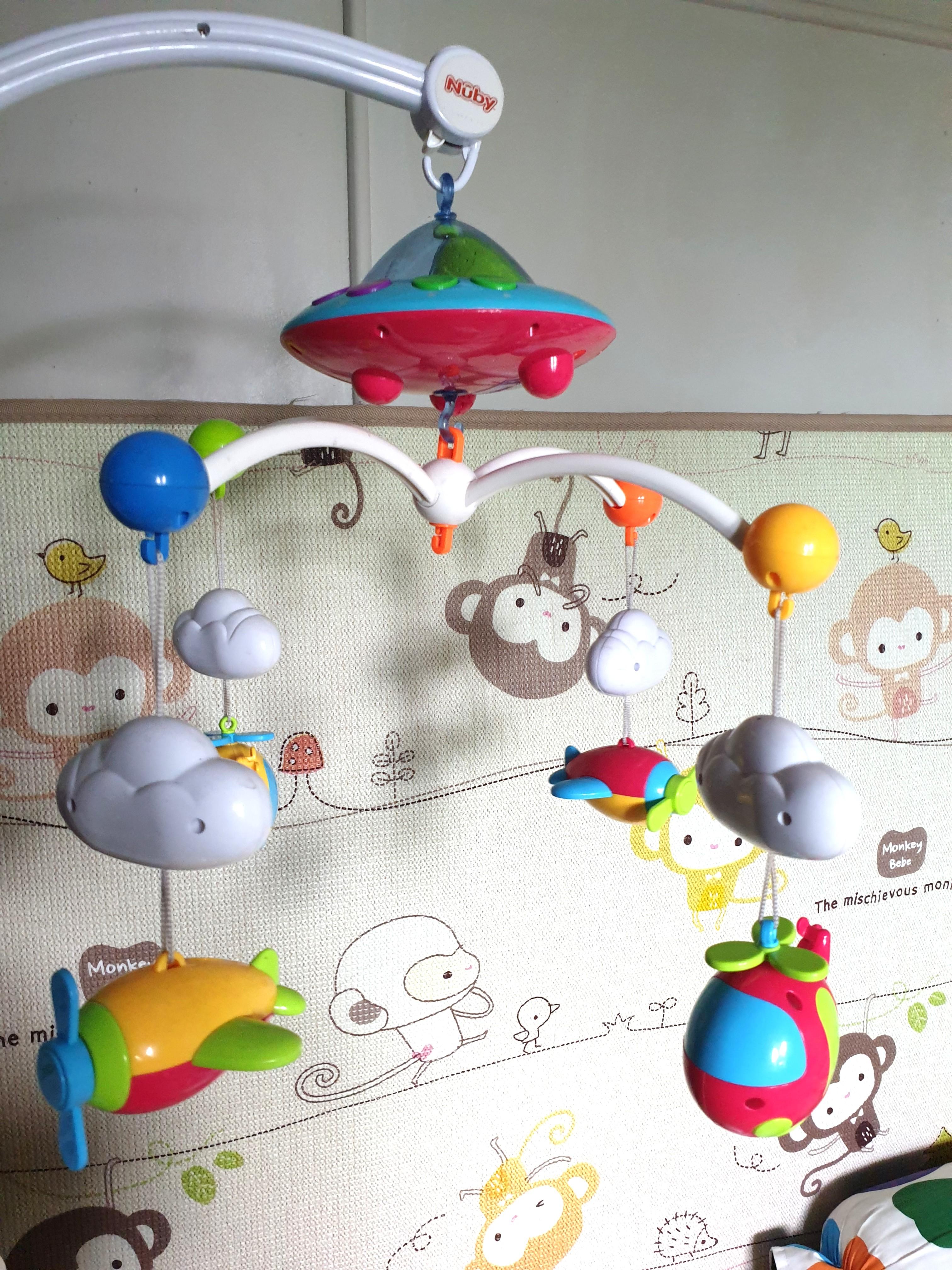 NUBY MUSICAL COT MOBILE, Babies & Kids, Baby Nursery & Kids Furniture