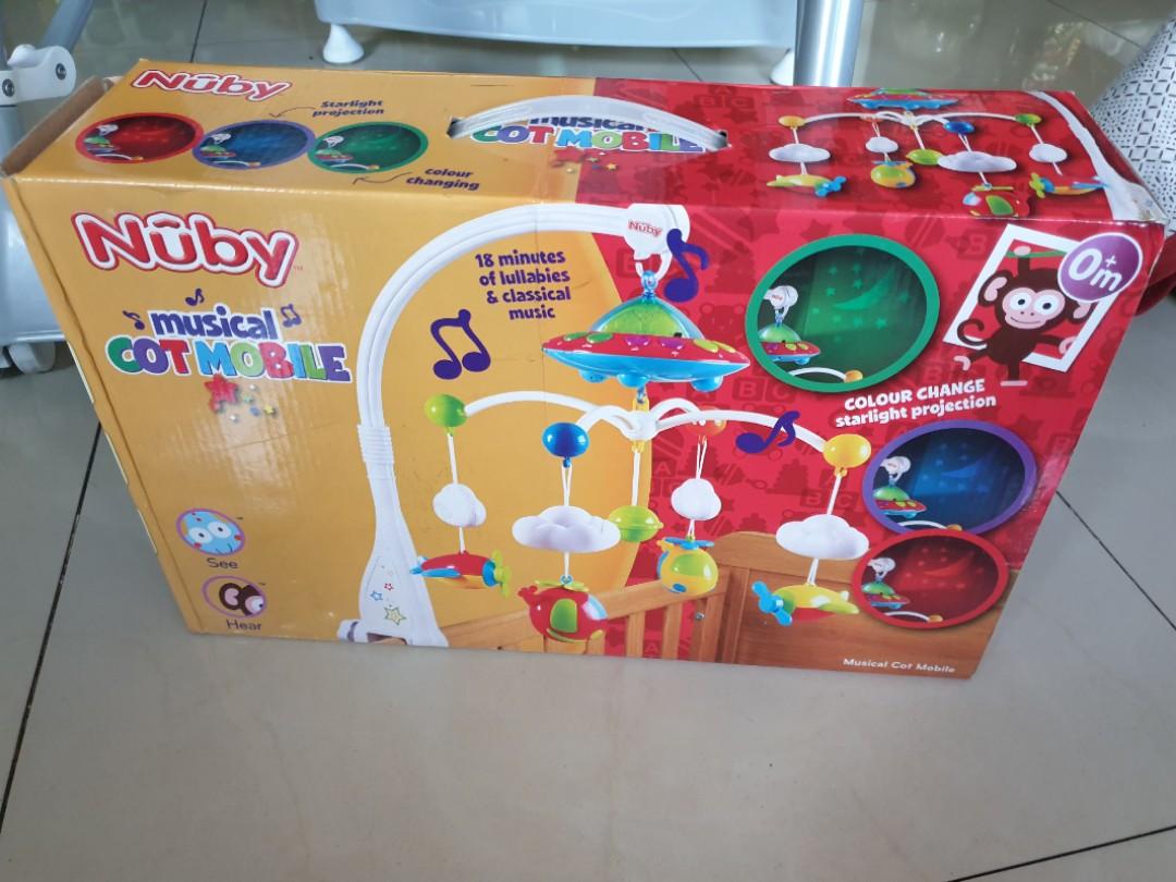 NUBY MUSICAL COT MOBILE, Babies & Kids, Baby Nursery & Kids Furniture