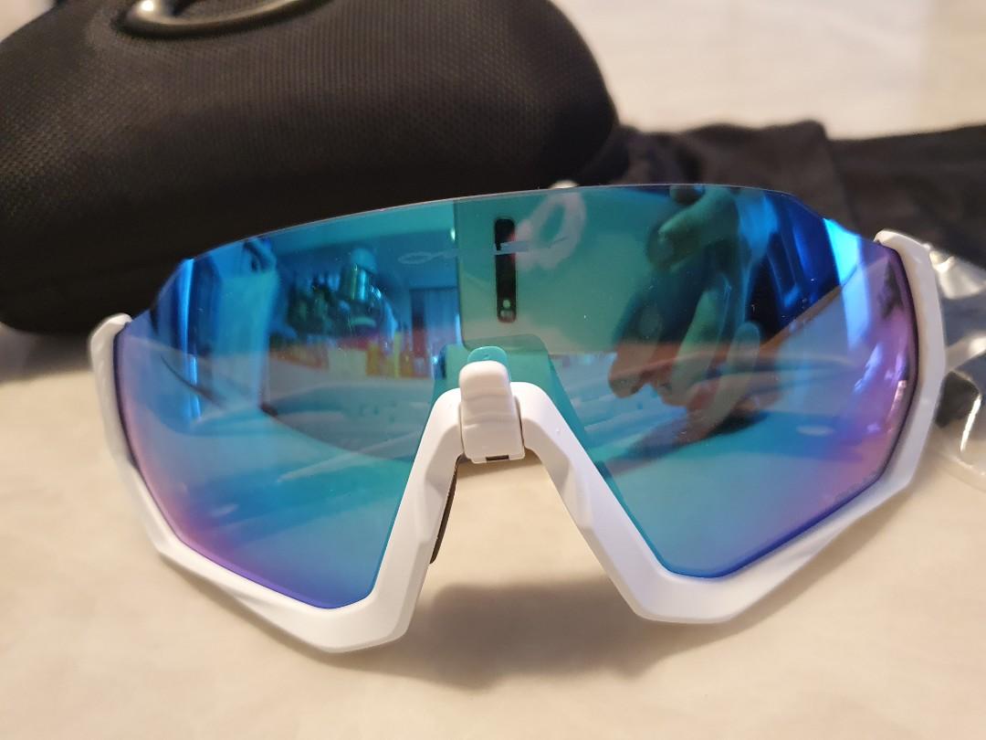 Oakley flight jacket prizm cheap sapphire