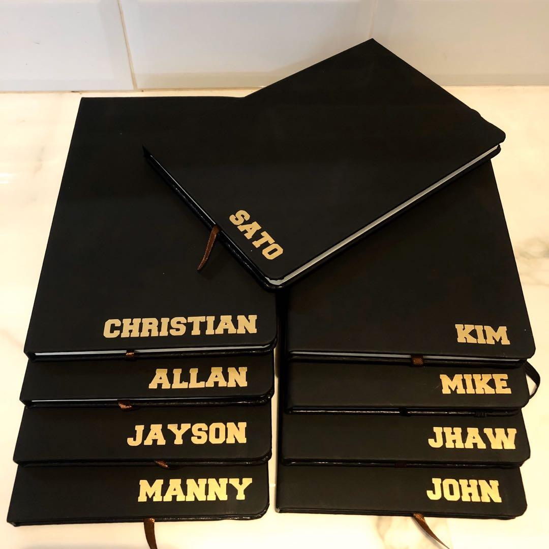 Personalized Decal Notebooks souvenirs and giveaways, Looking For on