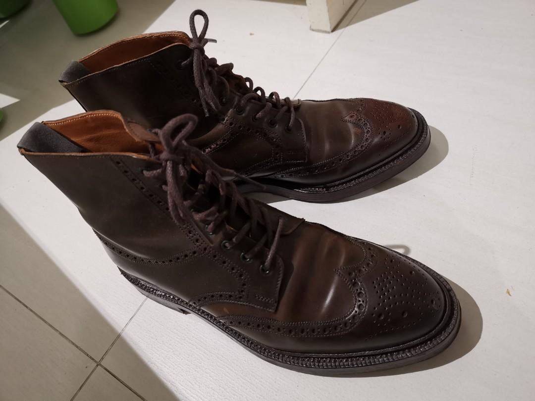 Ralph Lauren Shell Cordovan Boots, UK 6, Crockett & Jones代工
