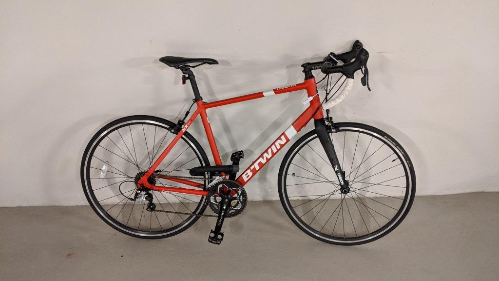 Road Bike Triban 500 Red Size L Sports Equipment Bicycles Parts Bicycles on Carousell