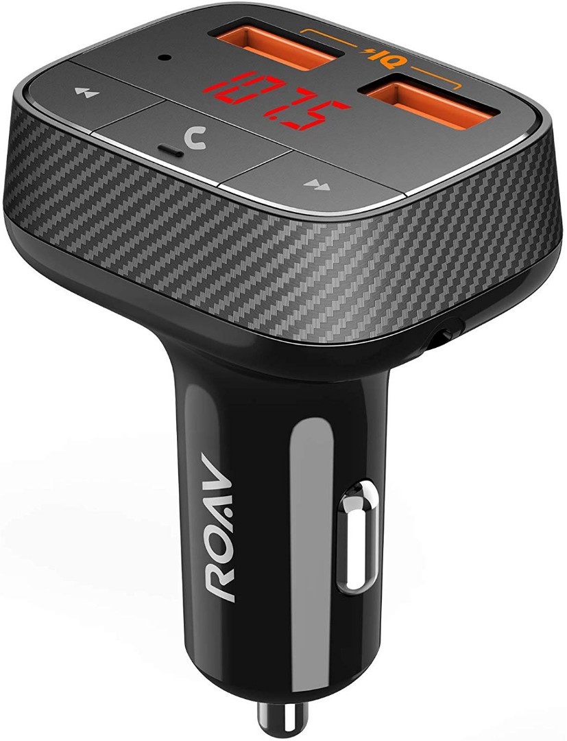 Roav by Anker, SmartCharge F0 FM Transmitter/Bluetooth Receiver/Car